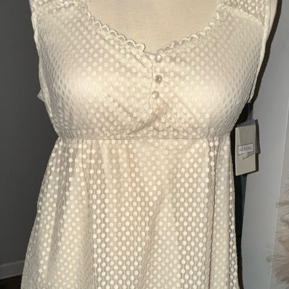 Cream Polka Dot